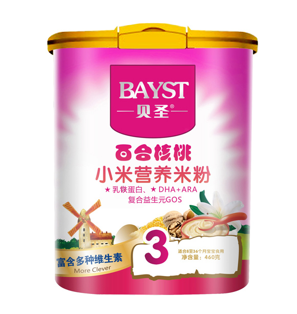 貝圣百合核桃小米米粉3段