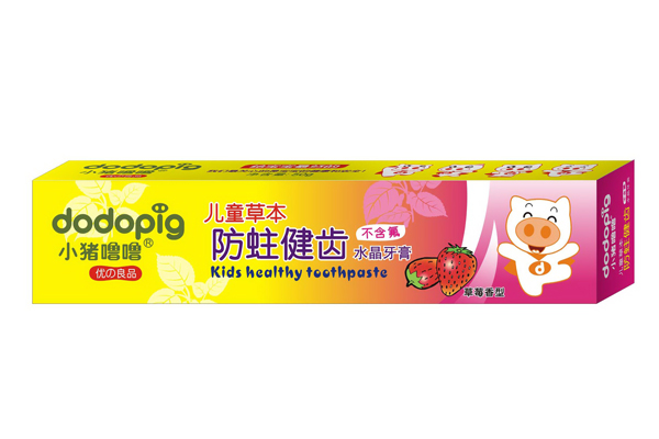 小豬嚕嚕兒童草本防蛀健齒水晶牙膏(草莓)50g