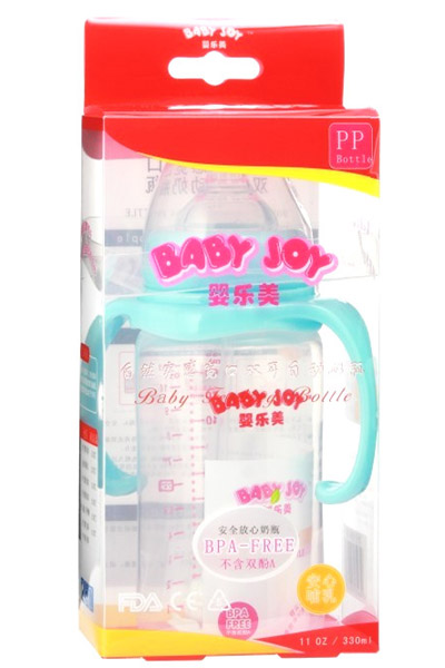 嬰樂美330ml自然實(shí)感雙耳自動奶瓶