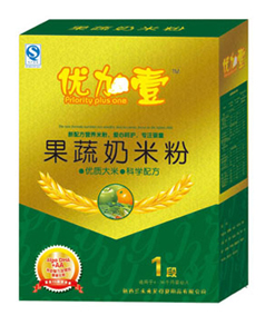 優(yōu)加壹果蔬奶米粉1段