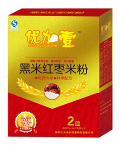 優(yōu)加壹黑米紅棗米粉2段