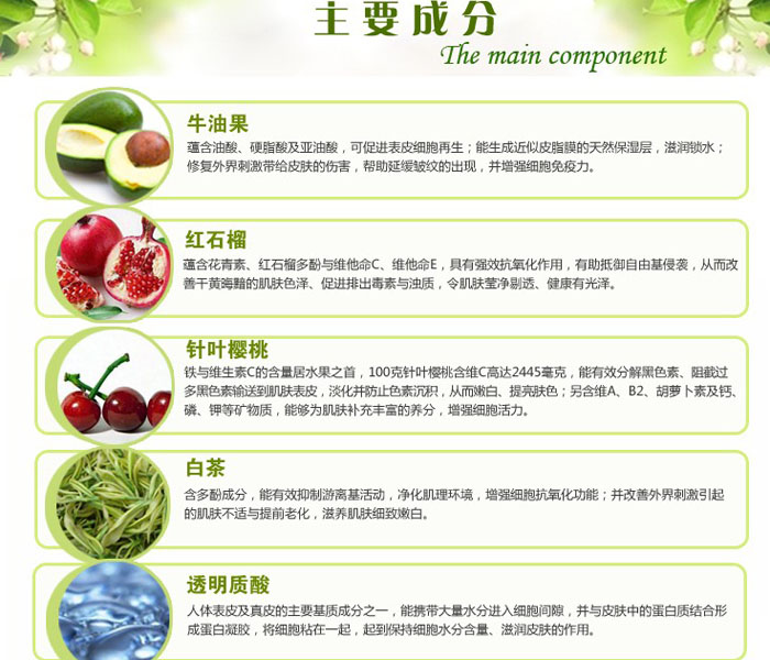 牛油果水嫩潤白蠶絲面膜 25ml片