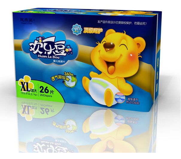 歡樂豆卡通紙尿片S號(hào)