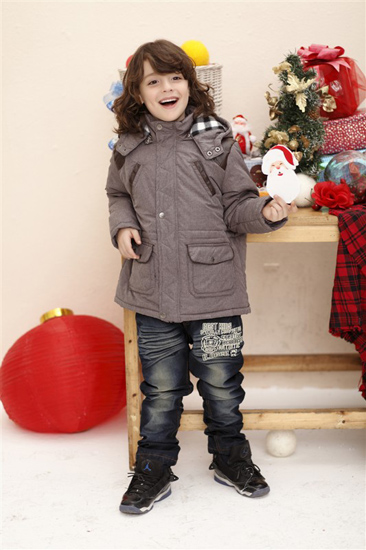 小熊B琪女童外套褐色