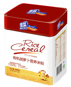 貝希有機(jī)胡蘿卜營養(yǎng)米粉聽裝