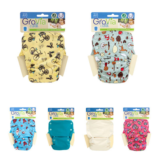 Grovia有機(jī)棉一體式布尿褲