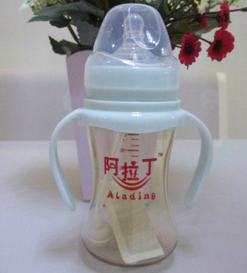 阿拉丁寬口徑奶瓶藍(lán)色