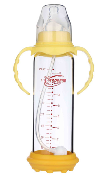 淘寶樂(lè)標(biāo)口玻璃奶瓶240ml