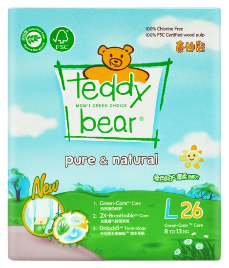 泰迪熊呵護(hù)yinge紙尿褲迷你裝L碼