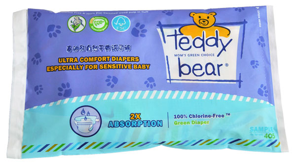 泰迪熊自然干爽yinge紙尿褲試用裝