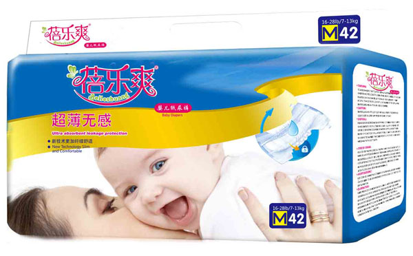 蓓樂爽超薄無感嬰兒紙尿褲M碼42片
