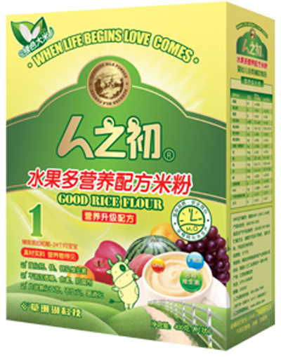 人之初嬰兒水果多米粉1段盒裝