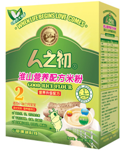 人之初淮山營養(yǎng)配方米粉2段盒裝