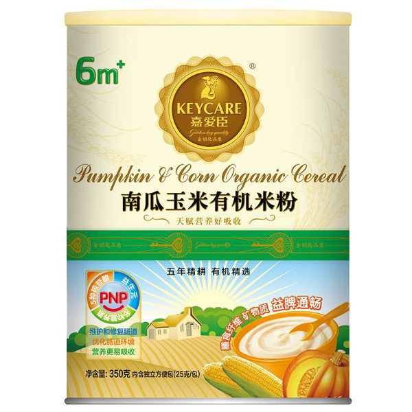 嘉愛(ài)臣南瓜玉米有機(jī)米粉