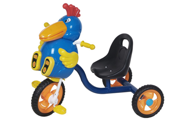 金六一可愛雞三輪童車