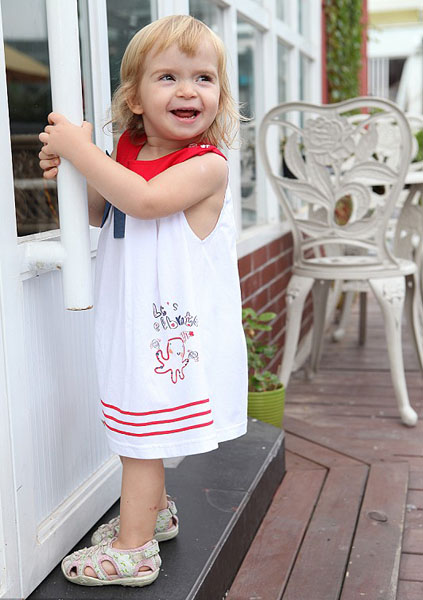 摩可拿新款蝴蝶結連衣裙