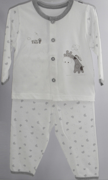 娃愛的蓓蓓灰色花紋純棉內(nèi)衣