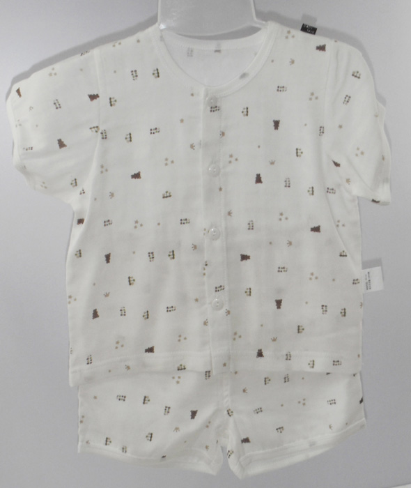 娃愛的蓓蓓紗布花紋開衫內(nèi)衣