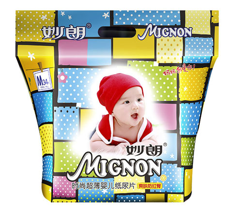 妙朗時尚超薄yinge紙尿片M34片