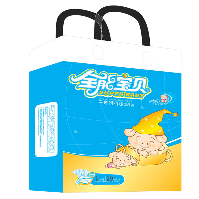 全能寶貝中包干爽透氣紙尿褲L碼20片