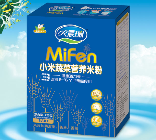 晨瑞小米蔬菜營(yíng)養(yǎng)米粉3段