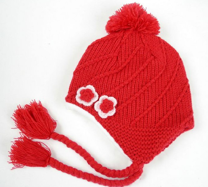 幼之戀兒童頂球youe帽紅色