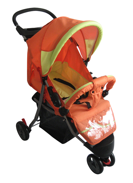 凱貝兒桔色多功能嬰兒車