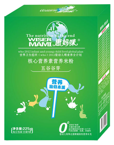 惠媽咪五谷谷芽核心營養(yǎng)素營養(yǎng)米粉盒裝