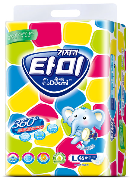 朵咪極薄超能吸嬰兒紙尿片L46片