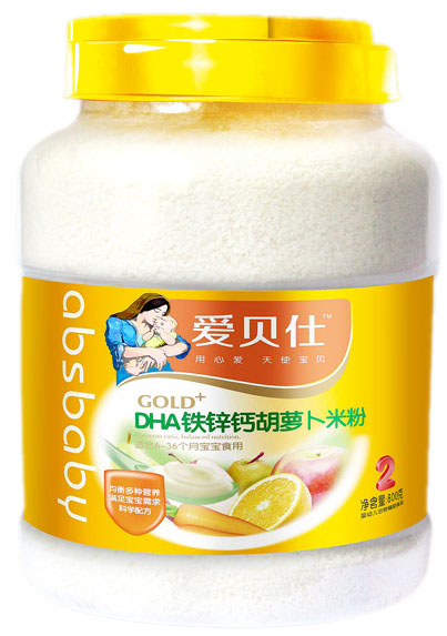 愛貝仕DHA鐵鋅鈣胡蘿卜米粉