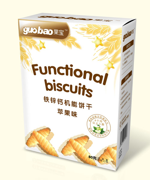 果寶鐵鋅鈣機(jī)能餅干蘋(píng)果味