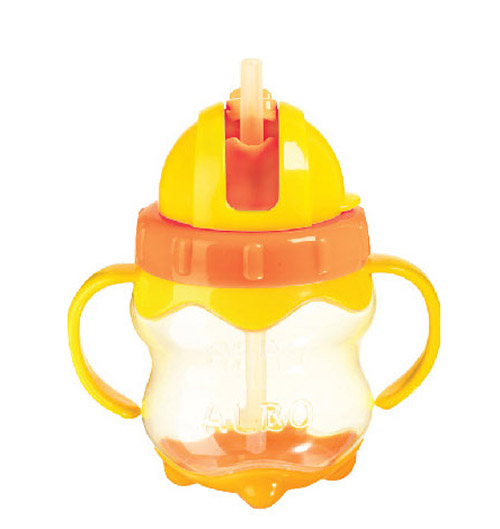 愛(ài)樂(lè)寶菠蘿吸管杯240ml黃色