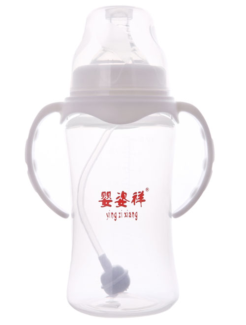 嬰姿祥寬口雙耳自動弧形奶瓶330ML