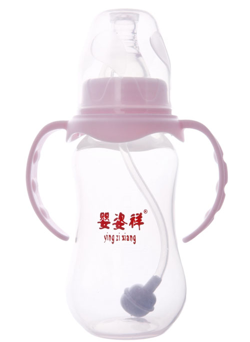 嬰姿祥標(biāo)口雙耳自動(dòng)圓弧奶瓶180ML