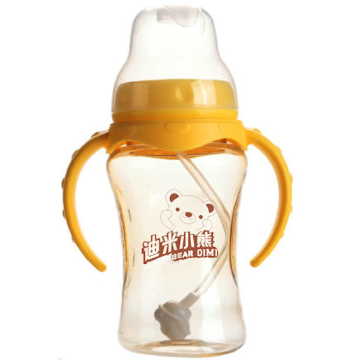 迪米小熊寬口有柄自動(dòng)PPSU奶瓶210ml