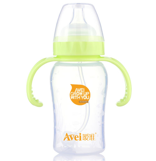 噯唯寬口徑帶柄自動硅膠奶瓶(240ml)
