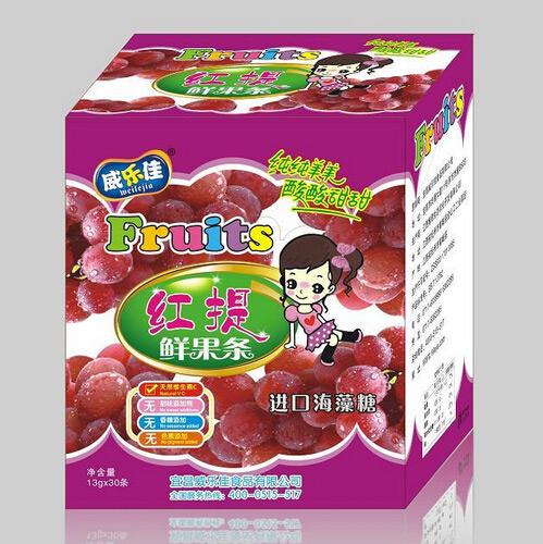 威樂佳鮮果條紅提味