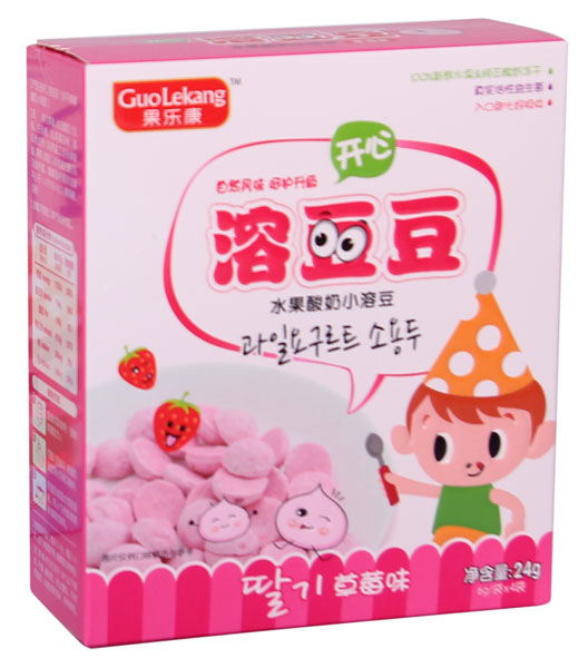 果樂康草莓味水果酸奶小溶豆