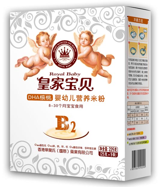 皇家寶貝225克米粉-DHA核桃