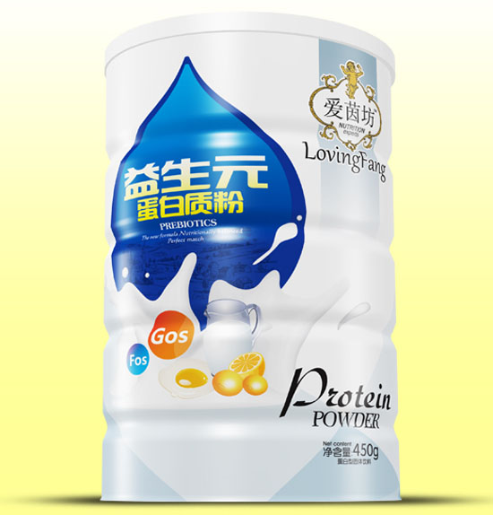 愛茵坊益生元蛋白質(zhì)粉鐵聽450g