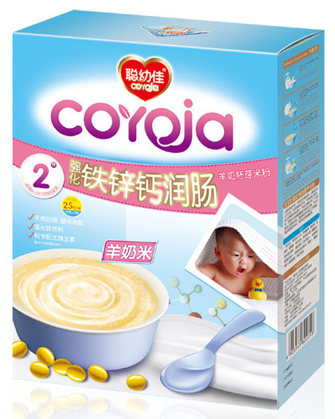 聰幼佳強化鐵鋅鈣潤腸羊奶胚芽米粉