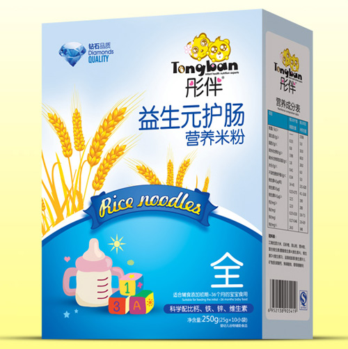 彤伴益生元護暢營養(yǎng)米粉盒裝全段