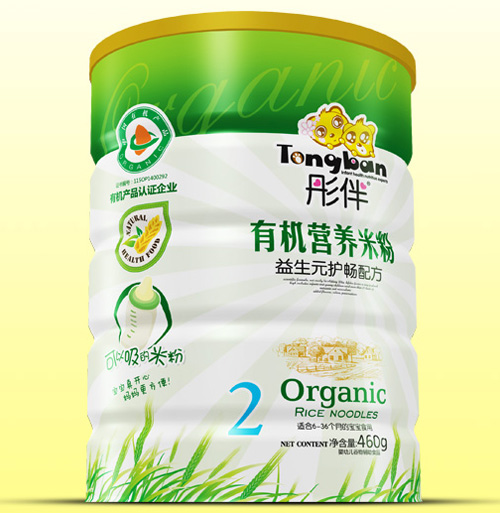 彤伴益生元護(hù)暢有機(jī)米粉鐵聽(tīng)裝2段