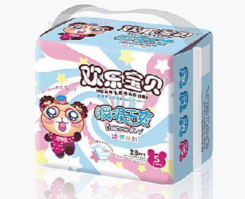 歡樂寶貝動(dòng)感系列紙尿褲S碼28片