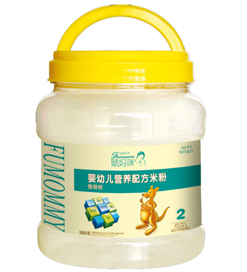 賦媽咪鐵鋅鈣yingye米粉桶裝2段