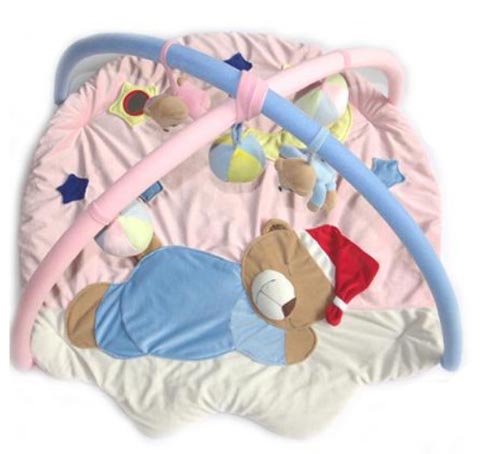 豐盛超柔短毛絨爬行墊