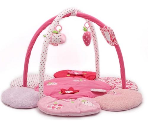 豐盛粉色樂(lè)園寶寶爬行墊