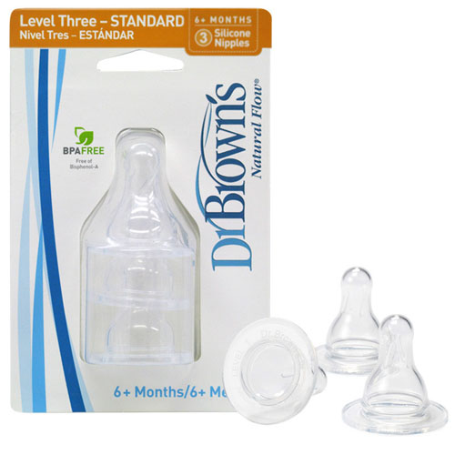 布朗博士流量3標(biāo)準(zhǔn)奶嘴(3個(gè)裝)