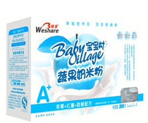 寶寶村蔬果奶米粉