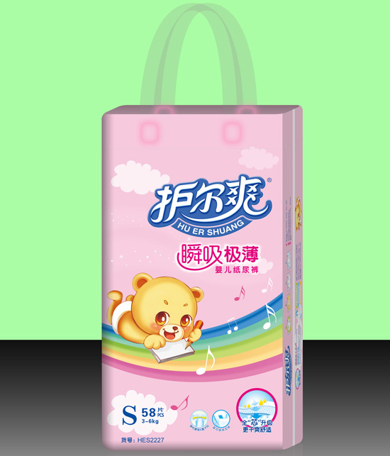 護爾爽瞬吸極薄yinge紙尿褲S碼58片